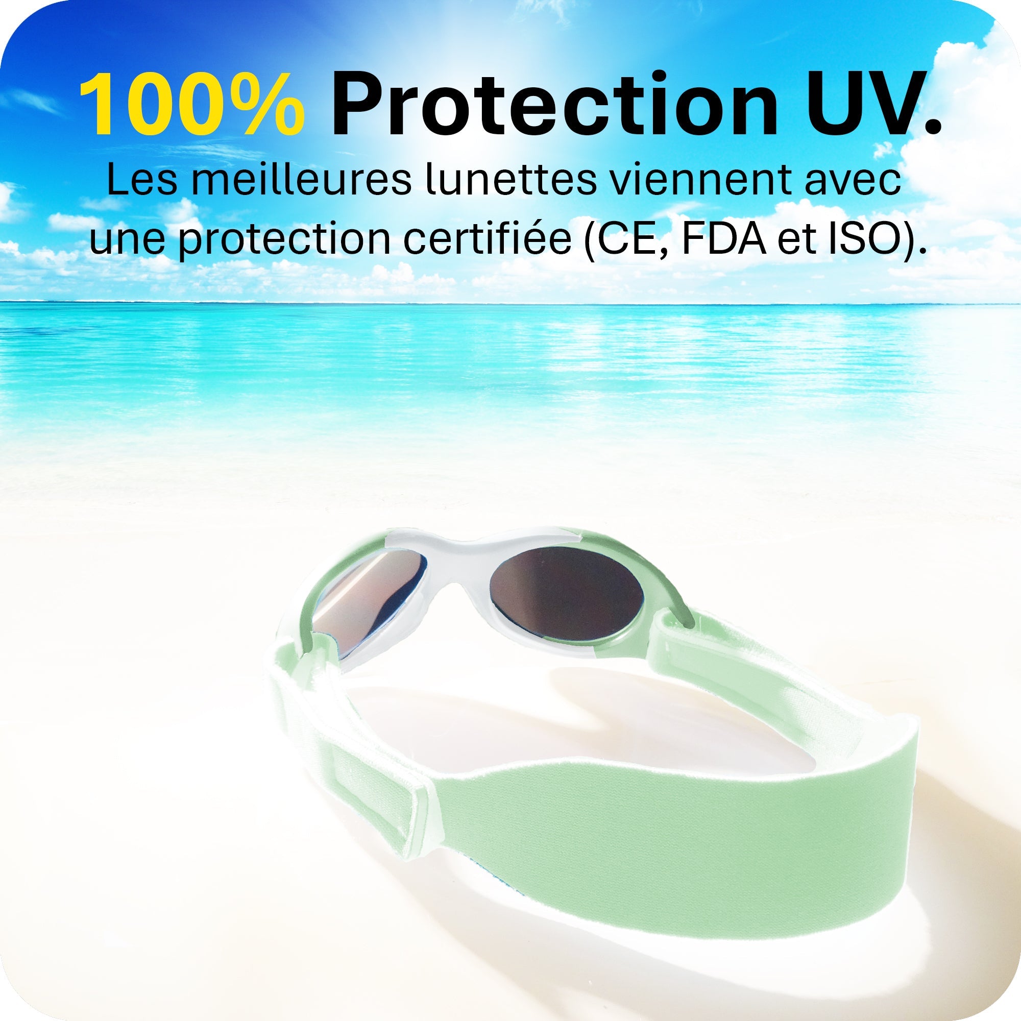 BABY SURFER | 0 - 18 mois - MAUSITO - Kindersonnenbrillen für Jungen und Mädchen