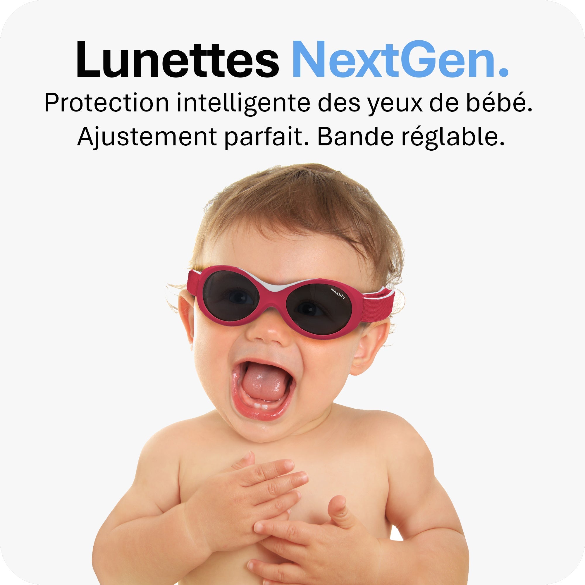 BABY SURFER | 0 - 18 mois - MAUSITO - Kindersonnenbrillen für Jungen und Mädchen