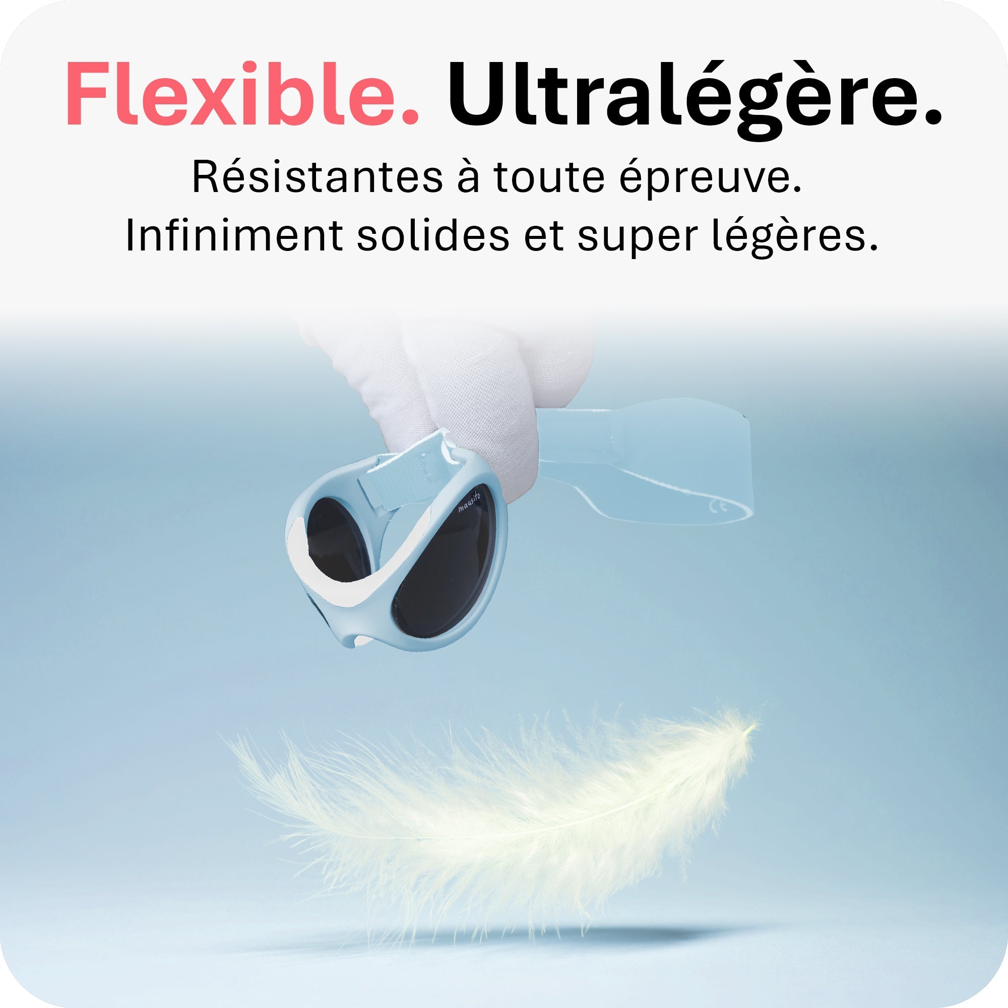 BABY SURFER | 0 - 18 mois - MAUSITO - Kindersonnenbrillen für Jungen und Mädchen