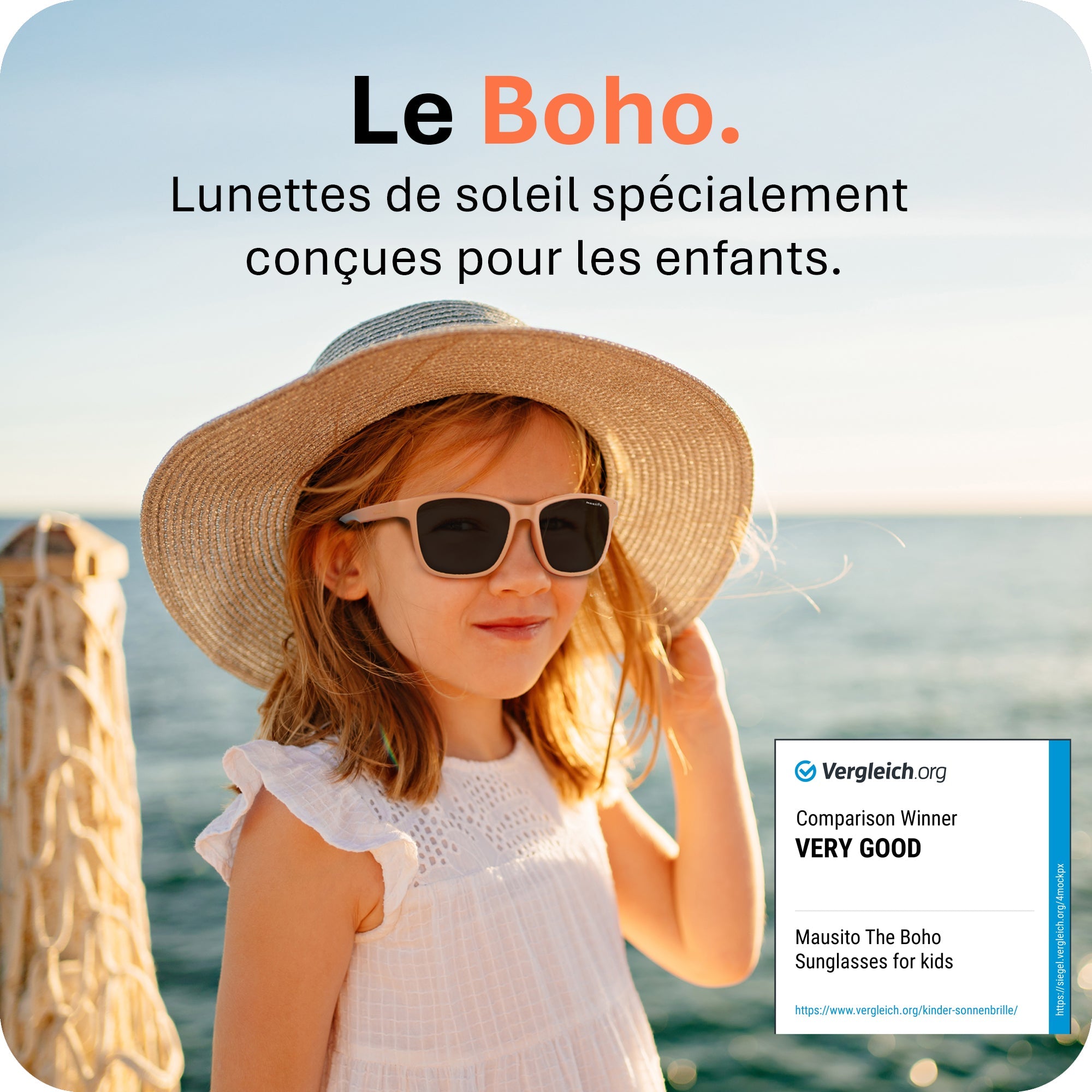 THE BOHO | 3 - 6 ans & 6 - 10 ans - MAUSITO - Kindersonnenbrillen für Jungen und Mädchen