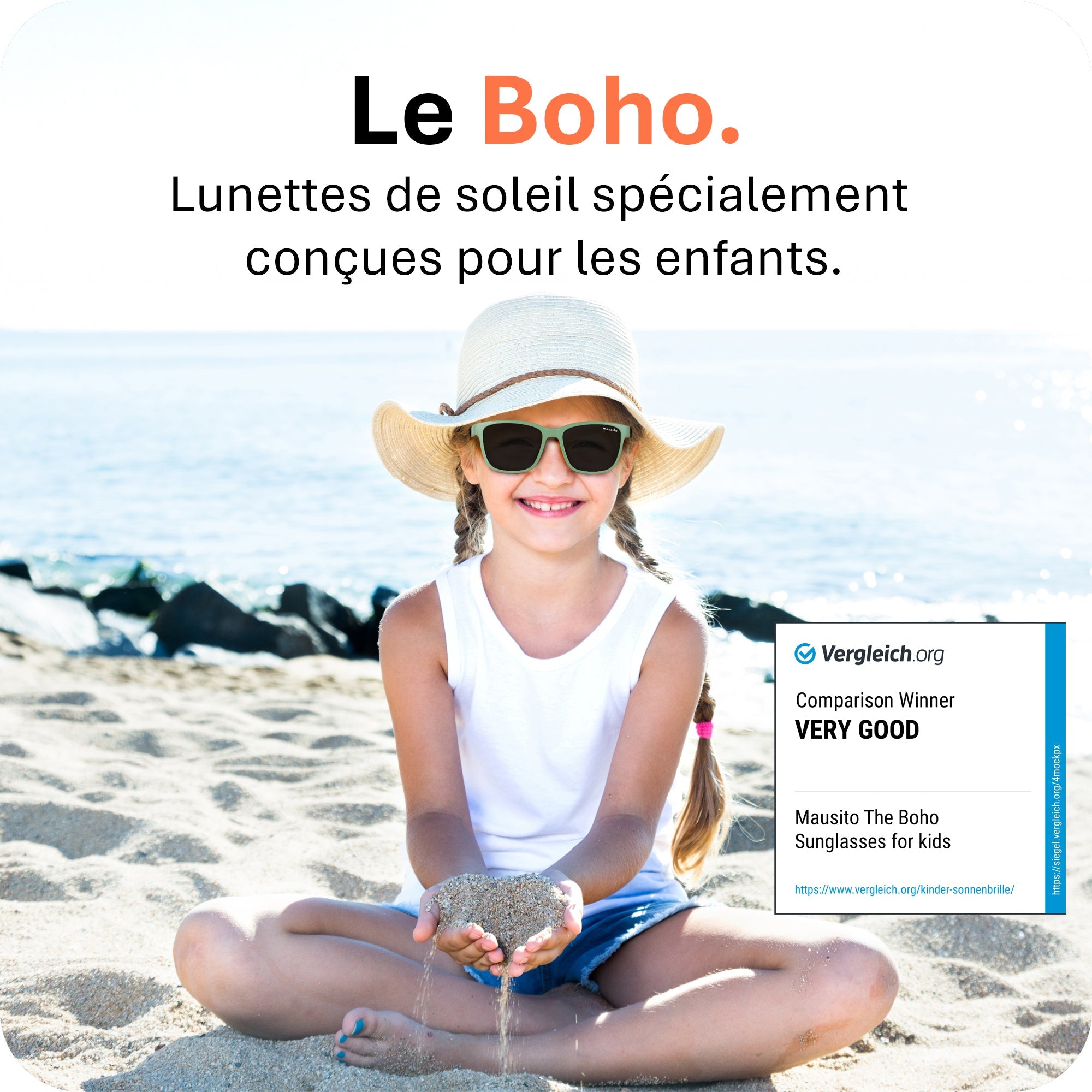 THE BOHO | 3 - 6 ans & 6 - 10 ans - MAUSITO - Kindersonnenbrillen für Jungen und Mädchen