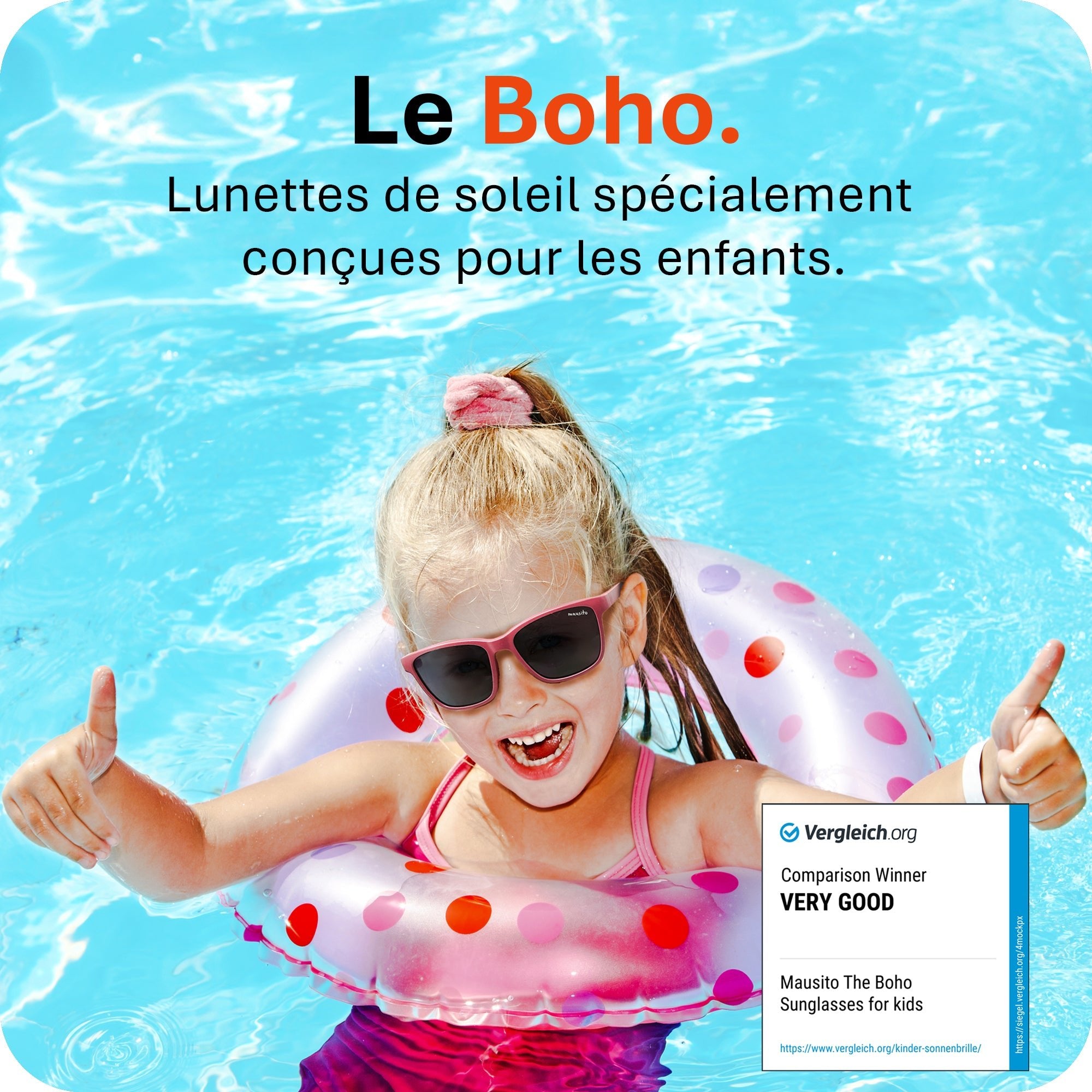 THE BOHO | 3 - 6 ans & 6 - 10 ans - MAUSITO - Kindersonnenbrillen für Jungen und Mädchen