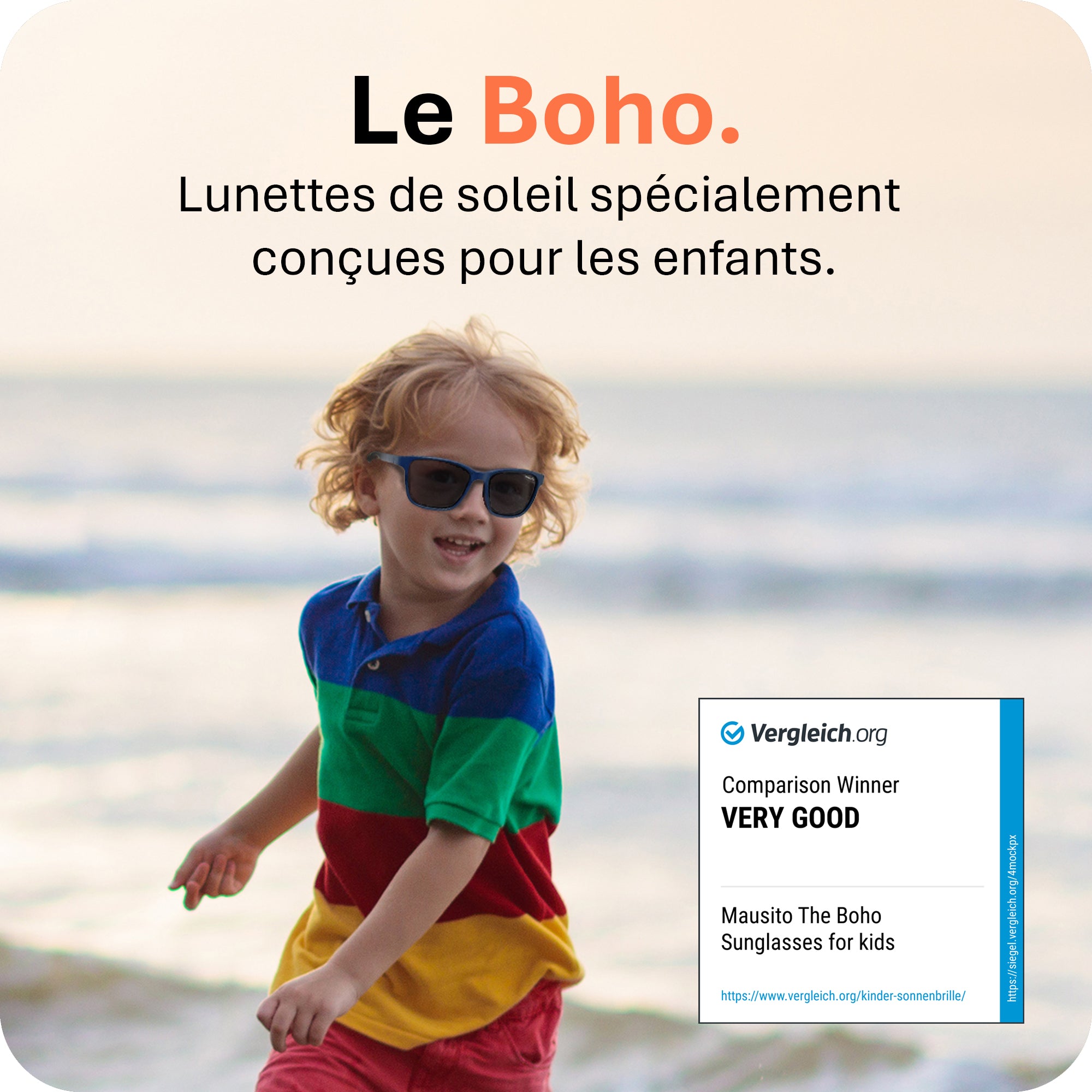 THE BOHO | 3 - 6 ans & 6 - 10 ans - MAUSITO - Kindersonnenbrillen für Jungen und Mädchen