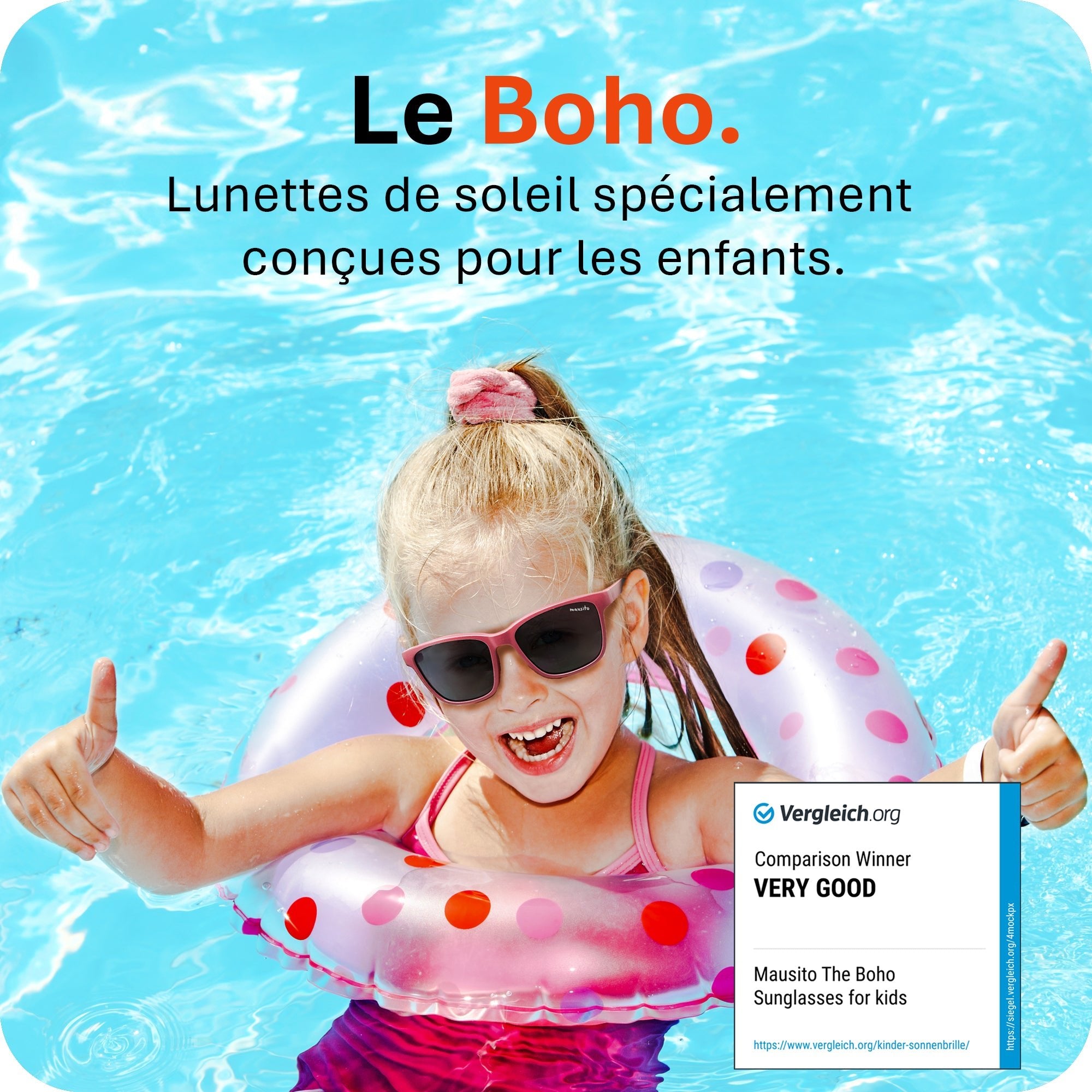 THE BOHO | 3 - 6 ans & 6 - 10 ans - MAUSITO - Kindersonnenbrillen für Jungen und Mädchen