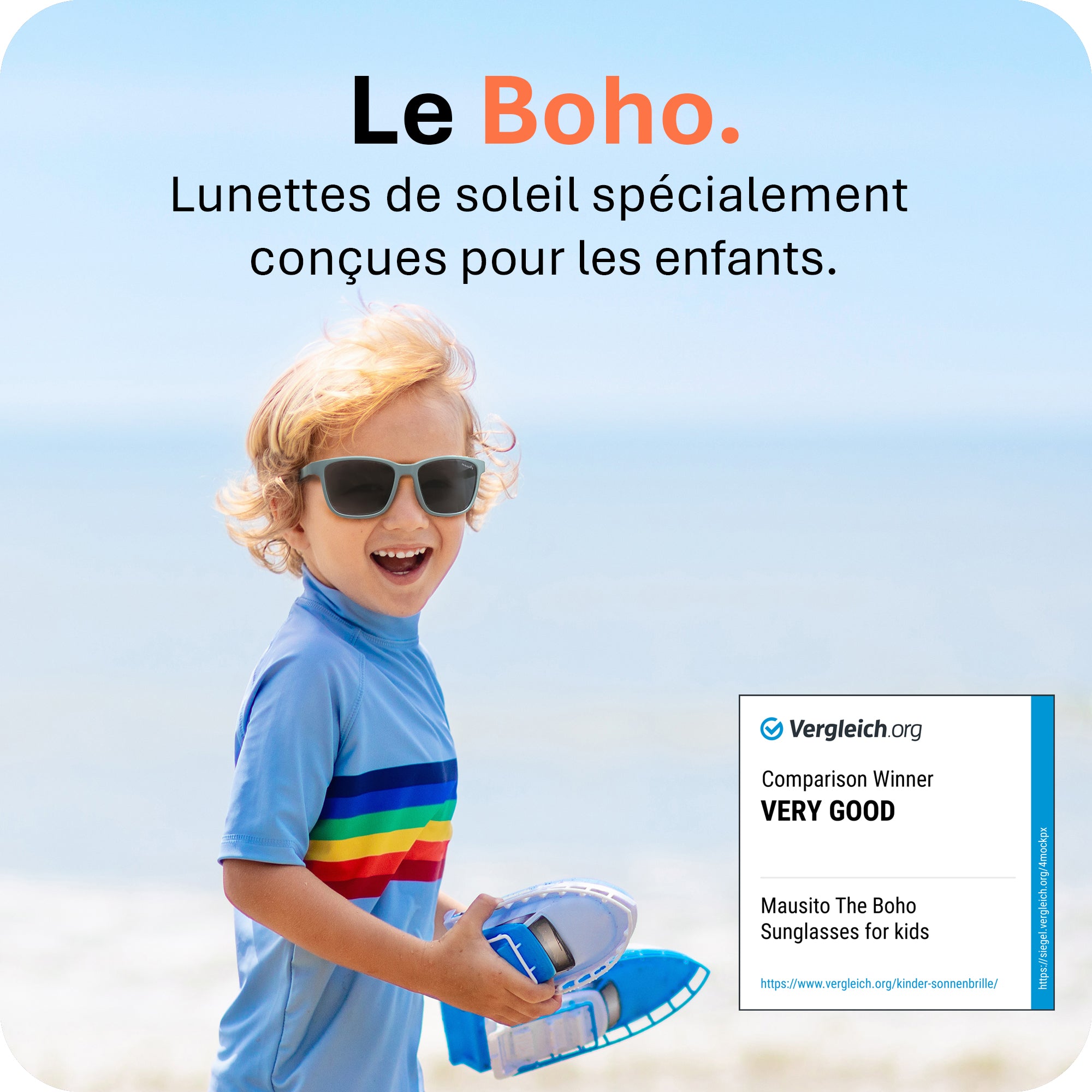 THE BOHO | 3 - 6 ans & 6 - 10 ans - MAUSITO - Kindersonnenbrillen für Jungen und Mädchen
