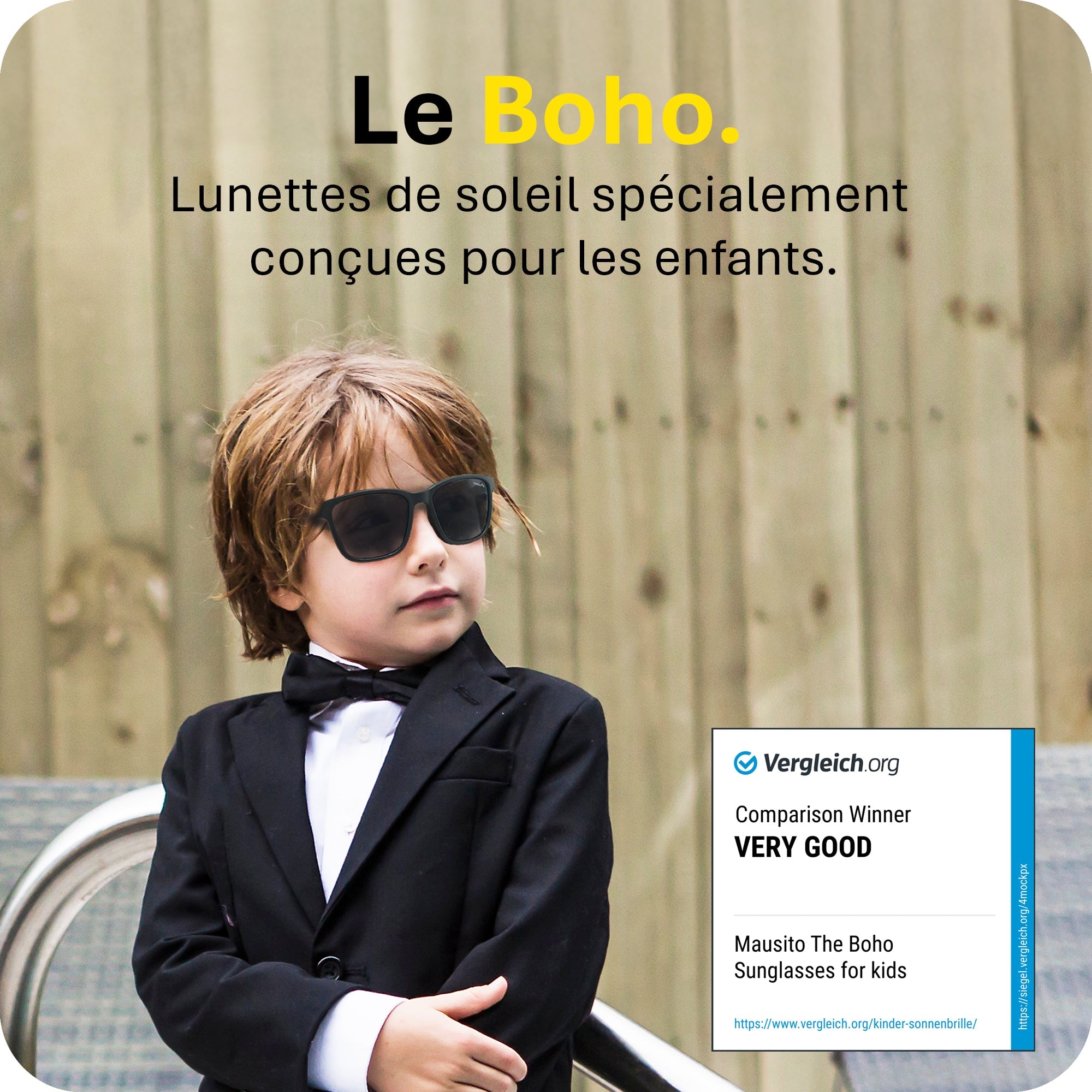THE BOHO | 3 - 6 ans & 6 - 10 ans - MAUSITO - Kindersonnenbrillen für Jungen und Mädchen