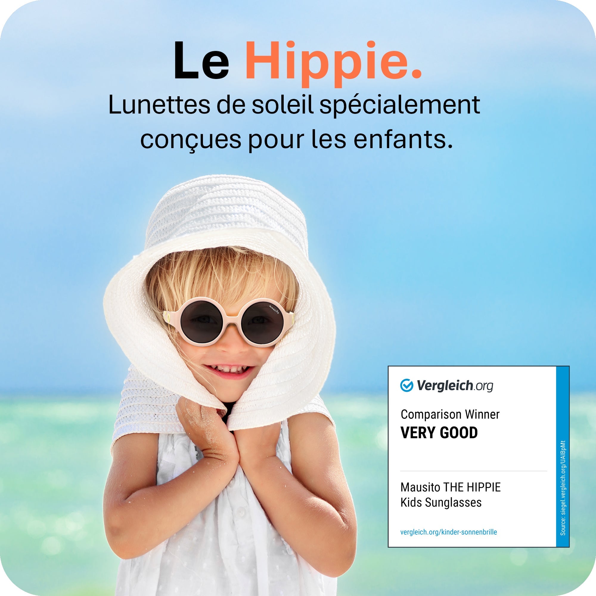 THE HIPPIE | 6 - 24 mois & 2 - 5 ans - MAUSITO - Kindersonnenbrillen für Jungen und Mädchen