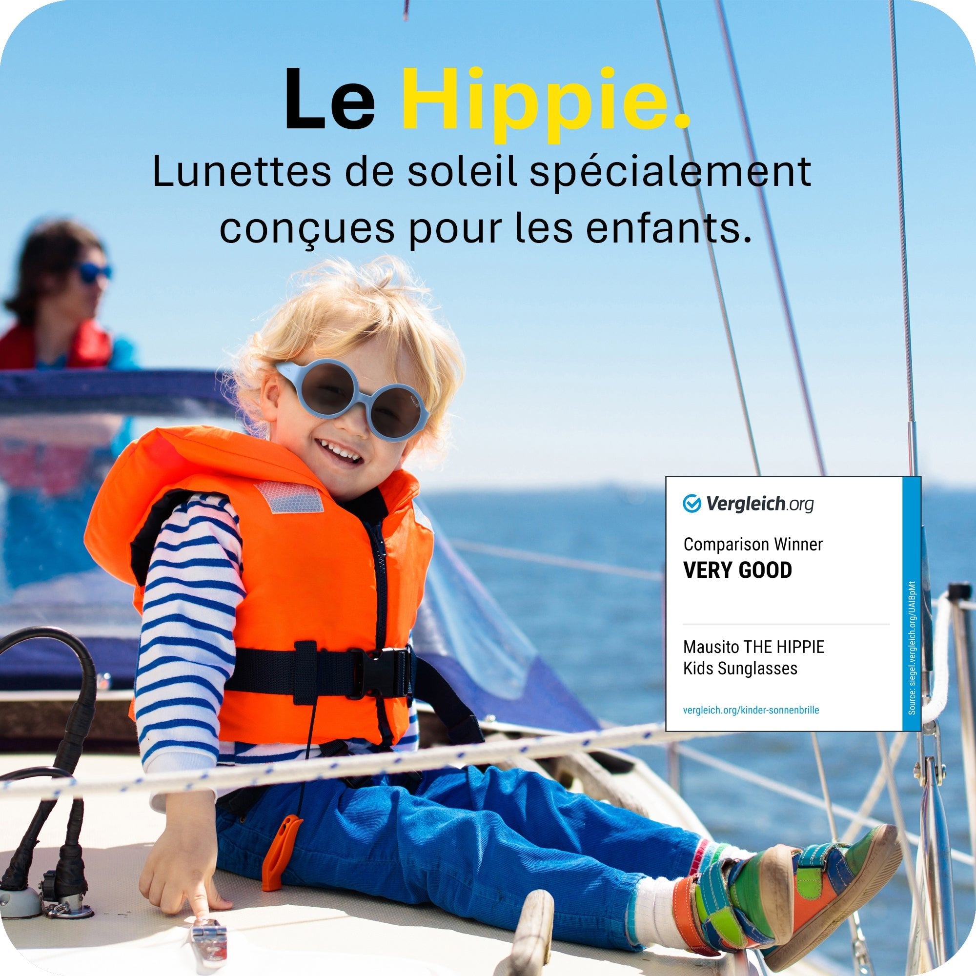 THE HIPPIE | 6 - 24 mois & 2 - 5 ans - MAUSITO - Kindersonnenbrillen für Jungen und Mädchen