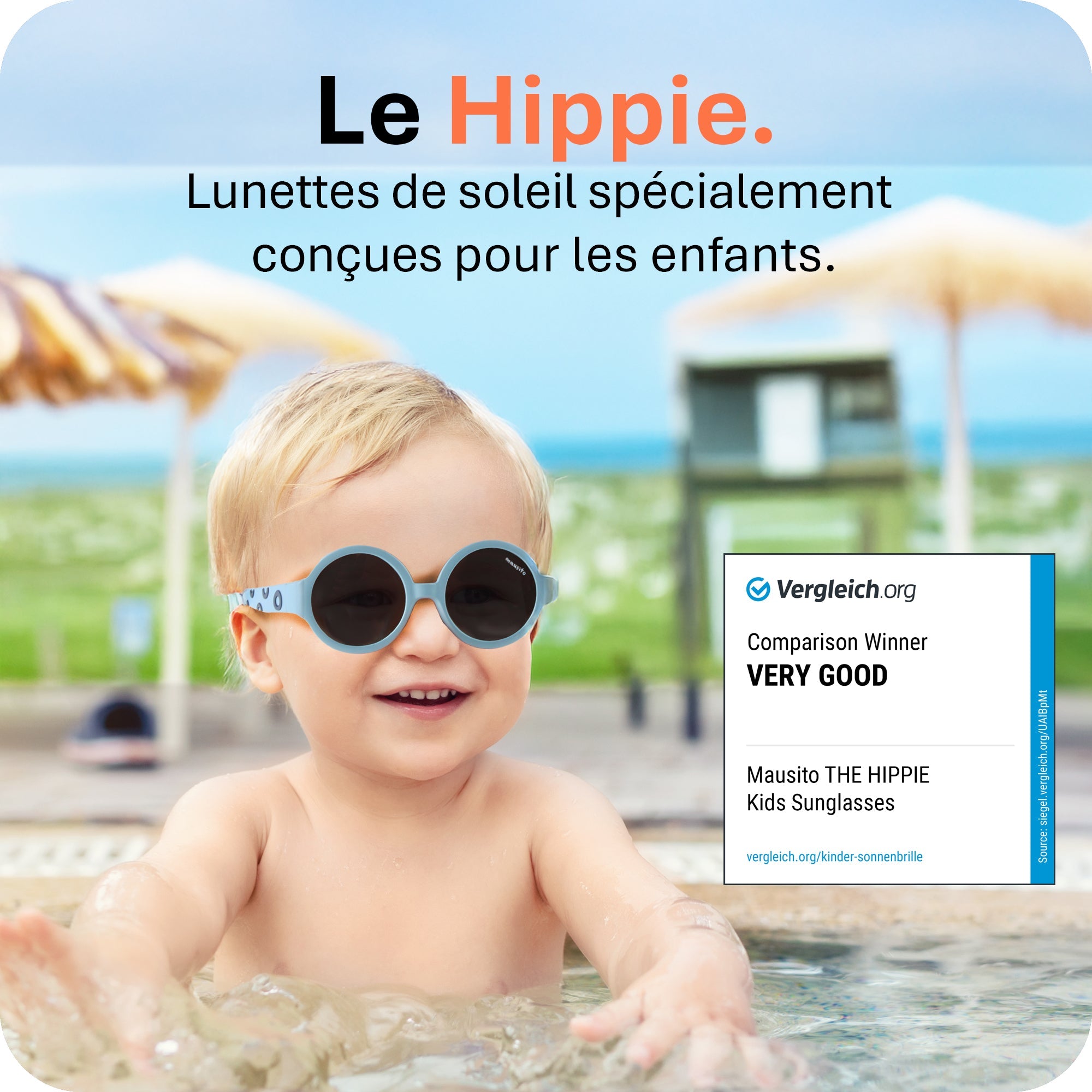 THE HIPPIE | 6 - 24 mois & 2 - 5 ans - MAUSITO - Kindersonnenbrillen für Jungen und Mädchen