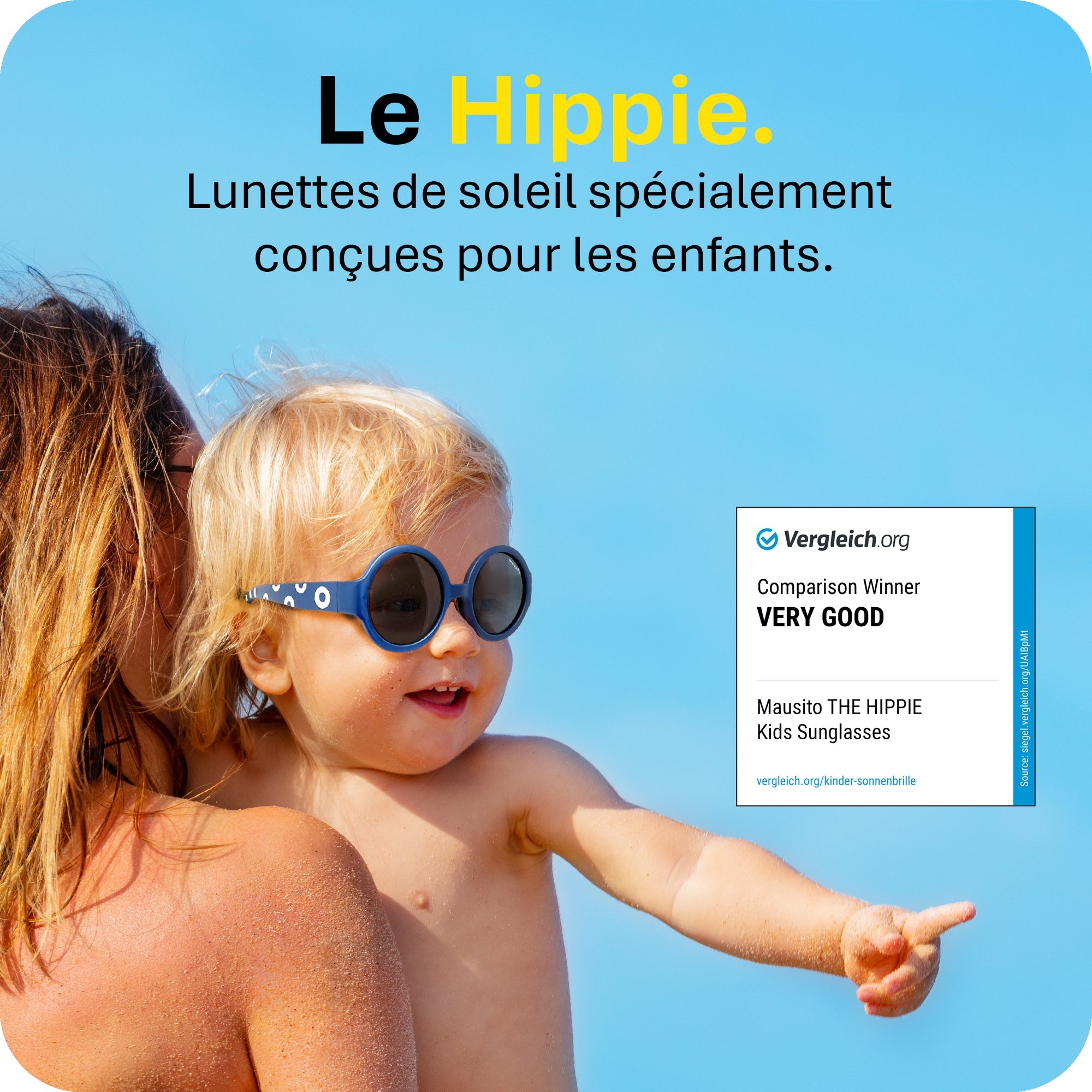 THE HIPPIE | 6 - 24 mois & 2 - 5 ans - MAUSITO - Kindersonnenbrillen für Jungen und Mädchen