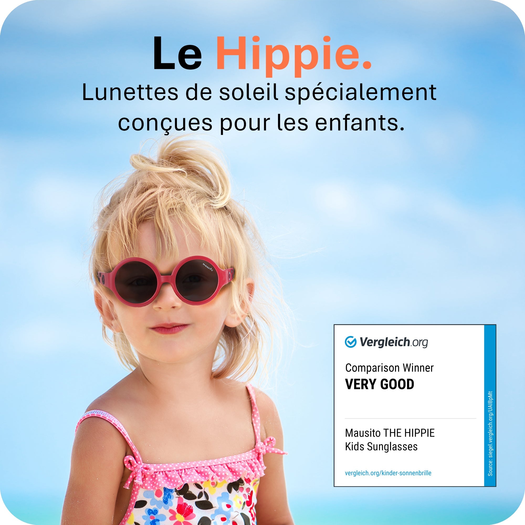 THE HIPPIE | 6 - 24 mois & 2 - 5 ans - MAUSITO - Kindersonnenbrillen für Jungen und Mädchen