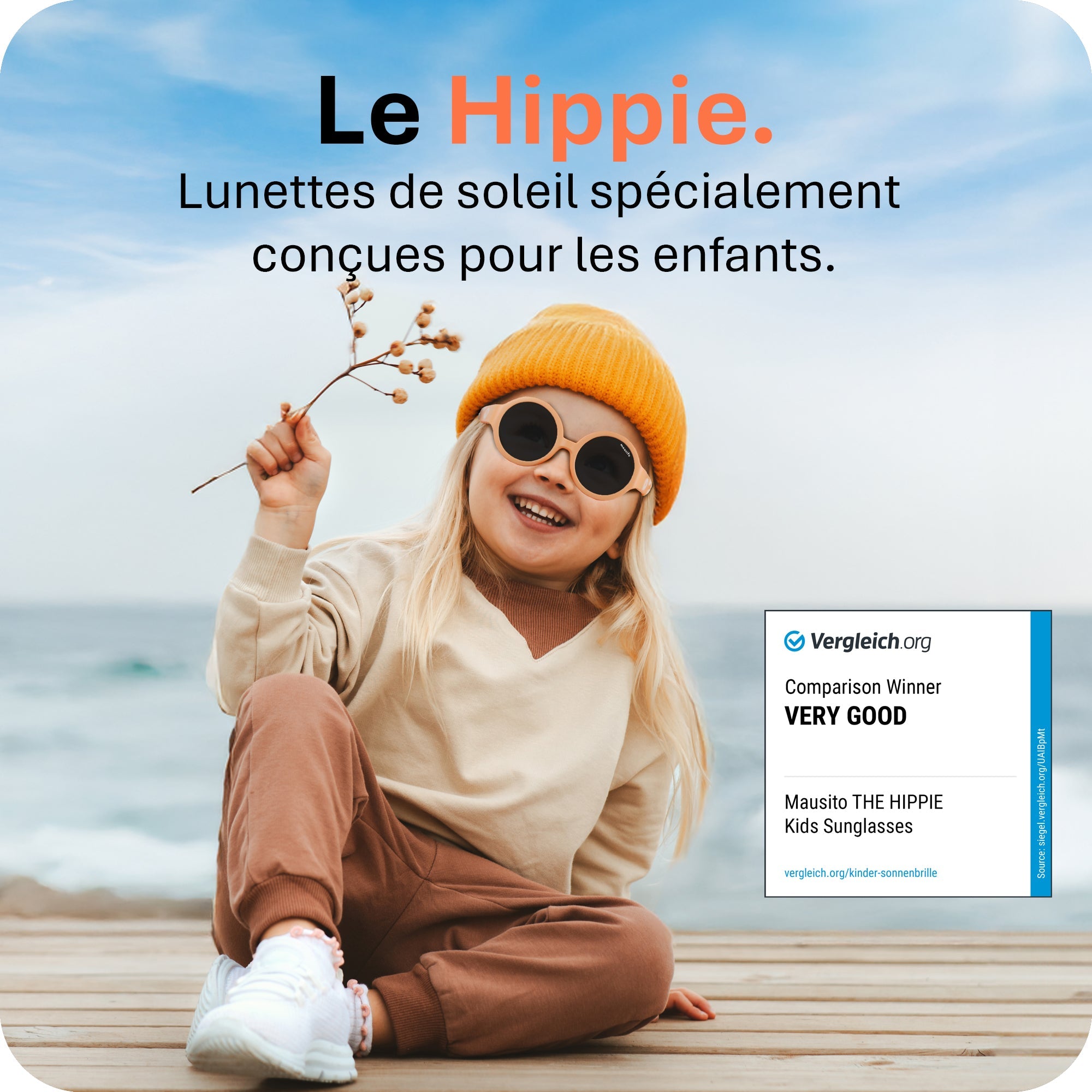 THE HIPPIE | 6 - 24 mois & 2 - 5 ans - MAUSITO - Kindersonnenbrillen für Jungen und Mädchen