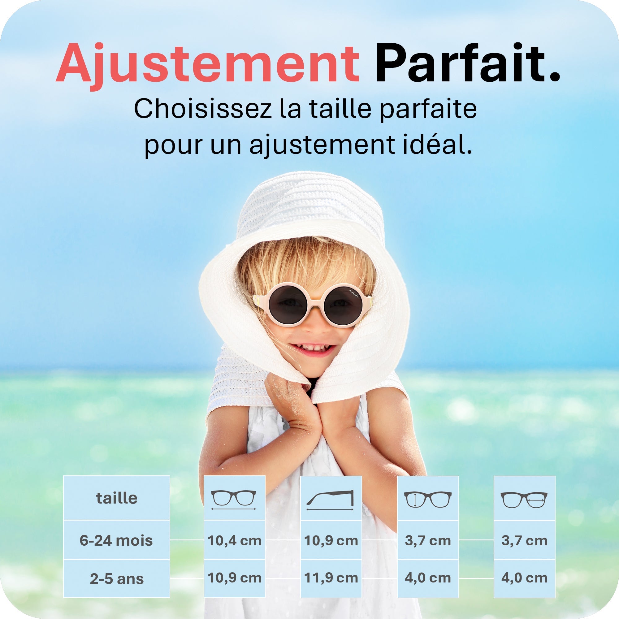 THE HIPPIE | 6 - 24 mois & 2 - 5 ans - MAUSITO - Kindersonnenbrillen für Jungen und Mädchen