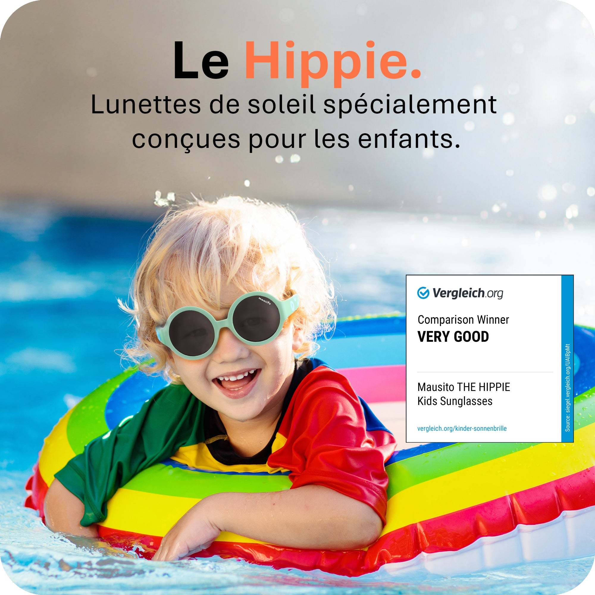 THE HIPPIE | 6 - 24 mois & 2 - 5 ans - MAUSITO - Kindersonnenbrillen für Jungen und Mädchen