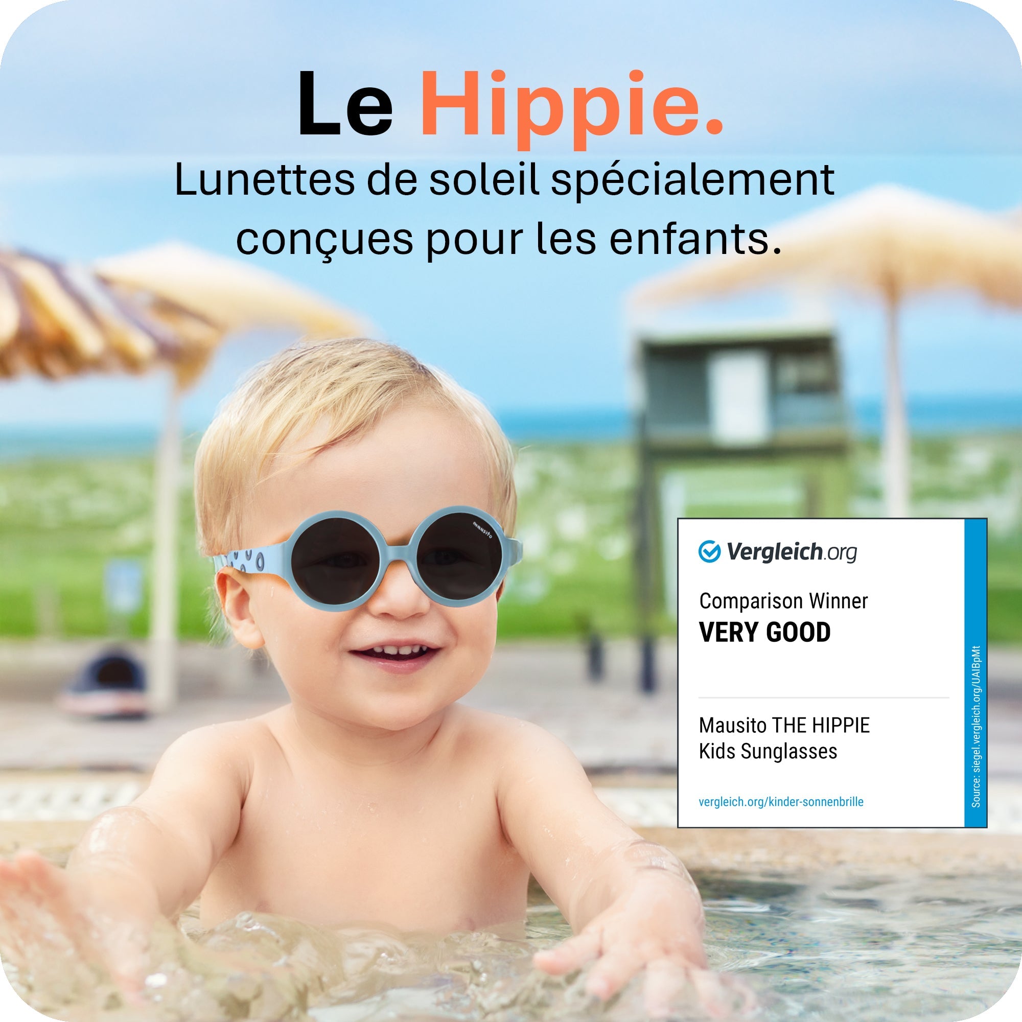 THE HIPPIE | 6 - 24 mois & 2 - 5 ans - MAUSITO - Kindersonnenbrillen für Jungen und Mädchen