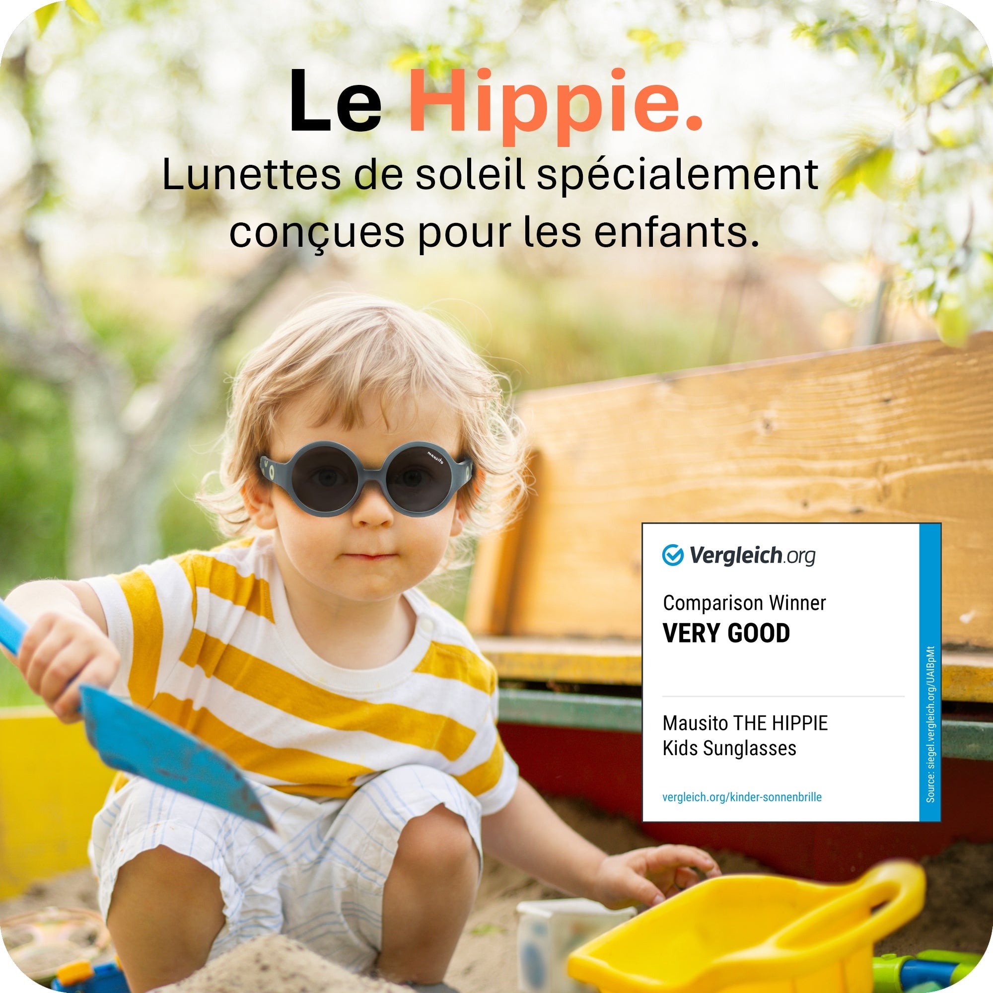 THE HIPPIE | 6 - 24 mois & 2 - 5 ans - MAUSITO - Kindersonnenbrillen für Jungen und Mädchen