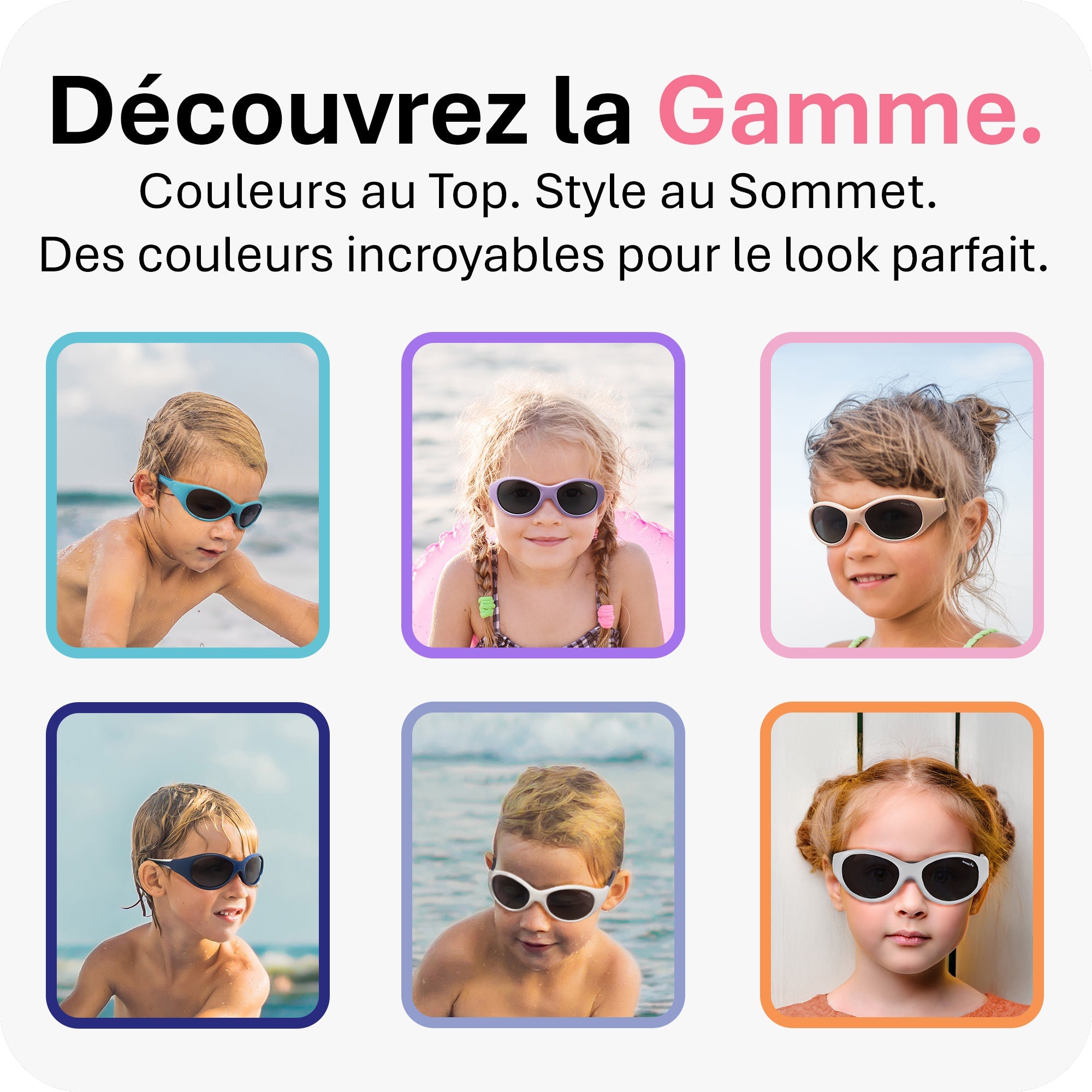 THE SURFER | 2 - 4 ans & 5 - 8 ans - MAUSITO - Kindersonnenbrillen für Jungen und Mädchen