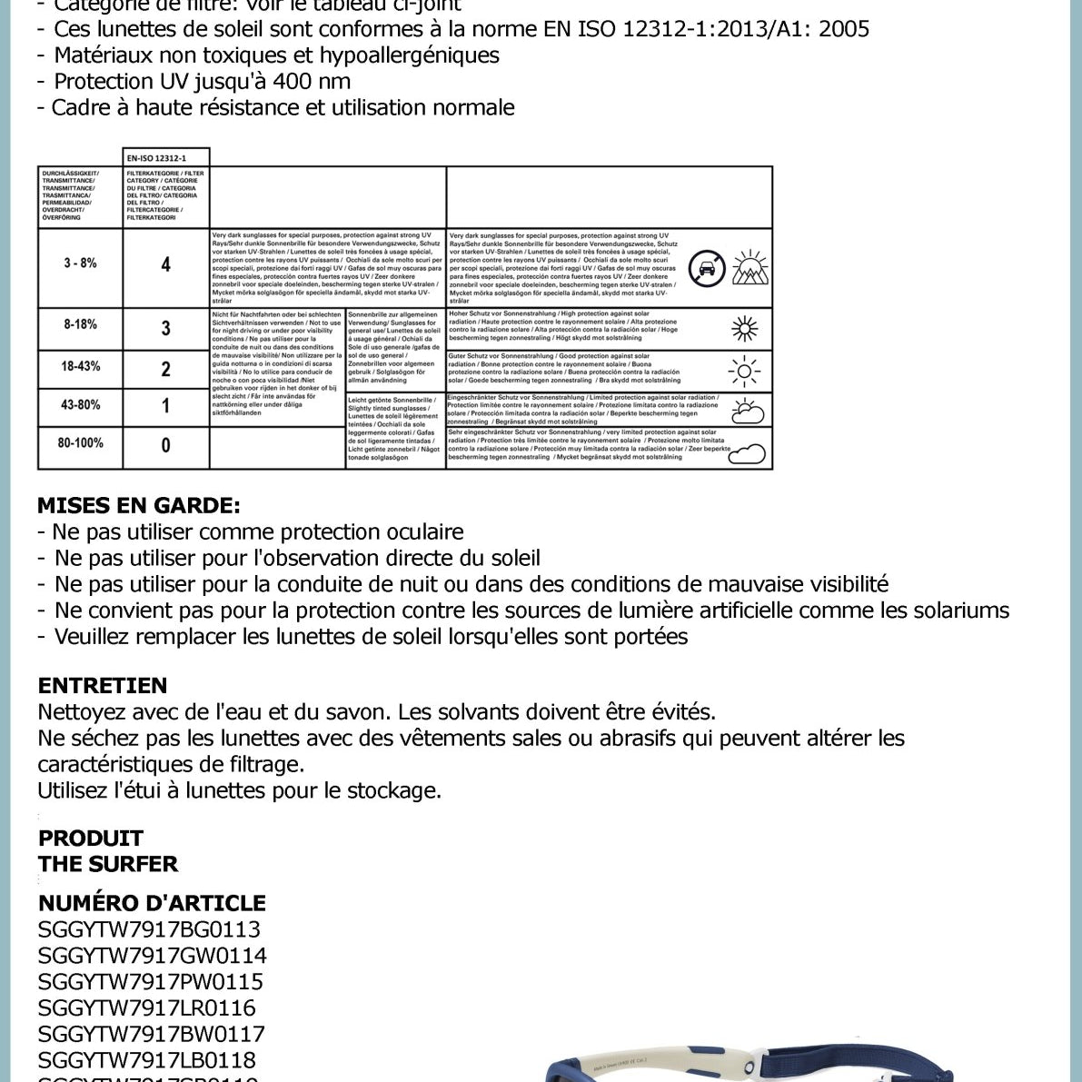 THE SURFER | 2 - 4 ans & 5 - 8 ans - MAUSITO - Kindersonnenbrillen für Jungen und Mädchen